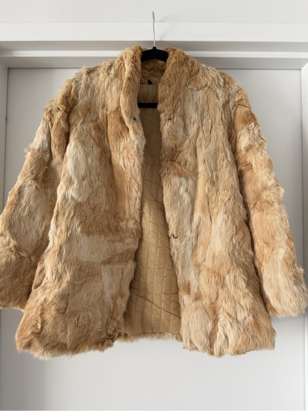 Vintage 100% Rabbit Fur Coat